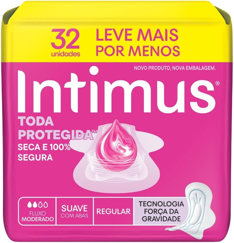 Absorvente Intimus Toda Protegida Dia Suave com Abas